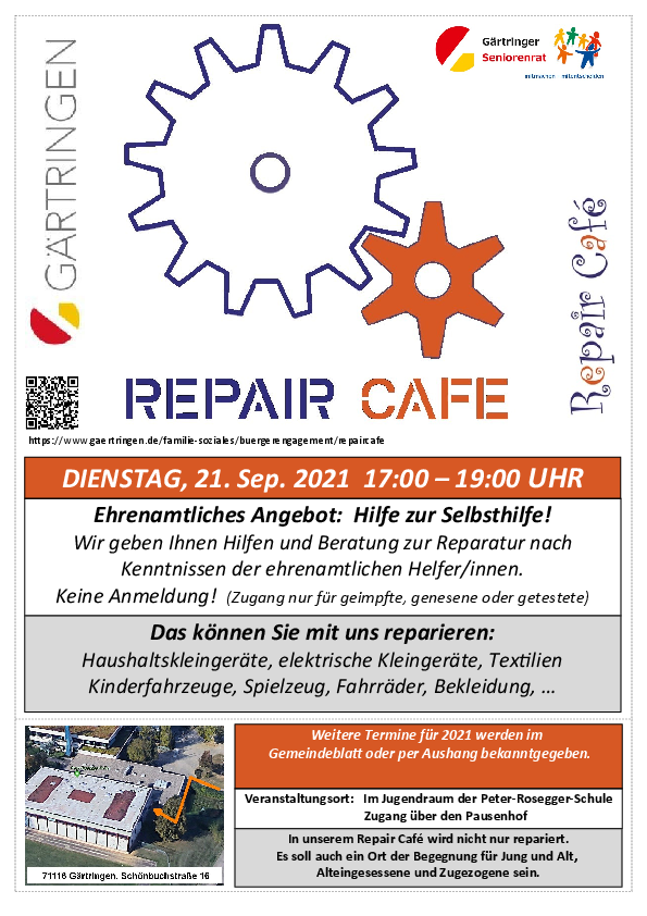 Plakathinweis Repair Cafe